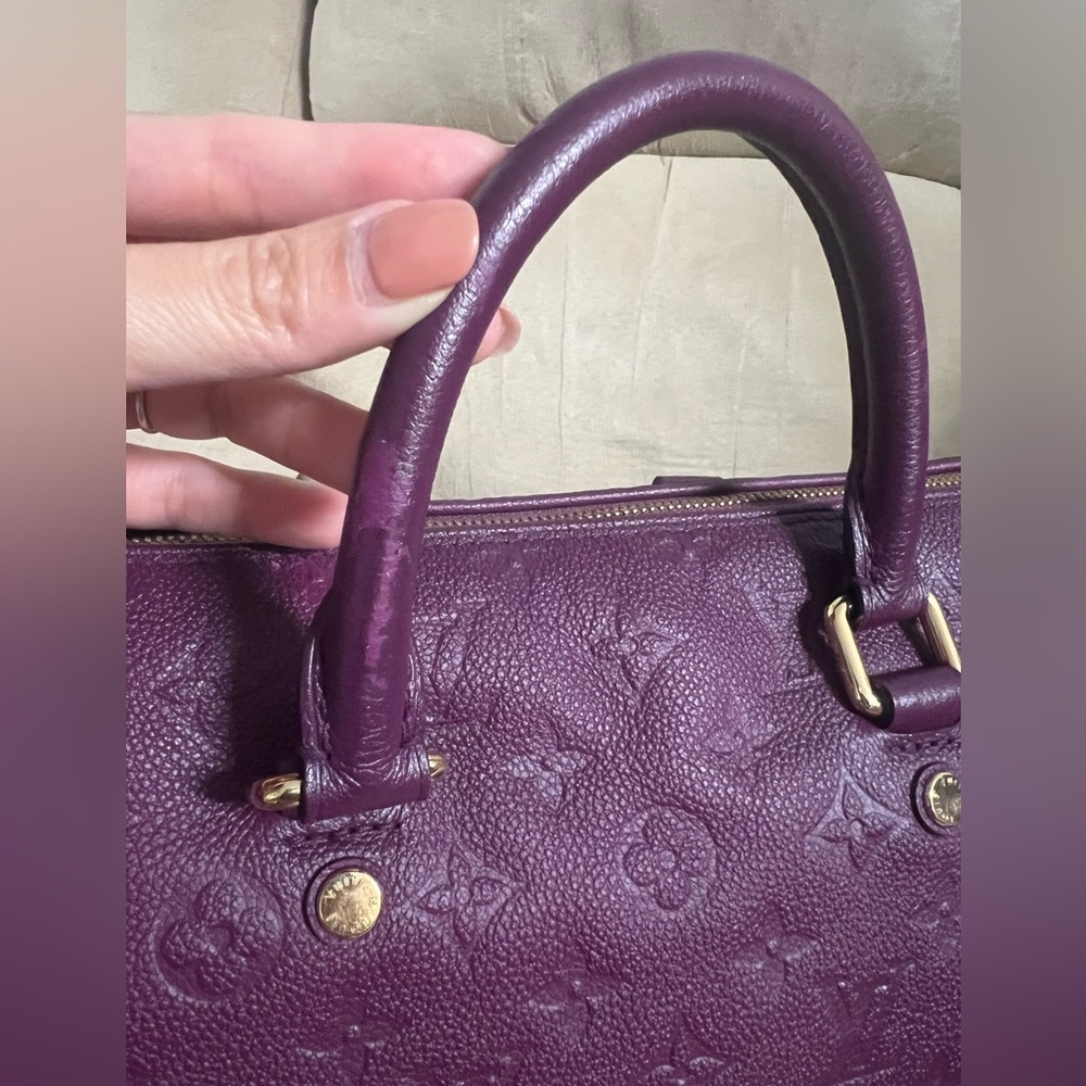 Louis Vuitton amethyst speedy empreinte  30 bag AUTHENTIC - Picture 5 of 15